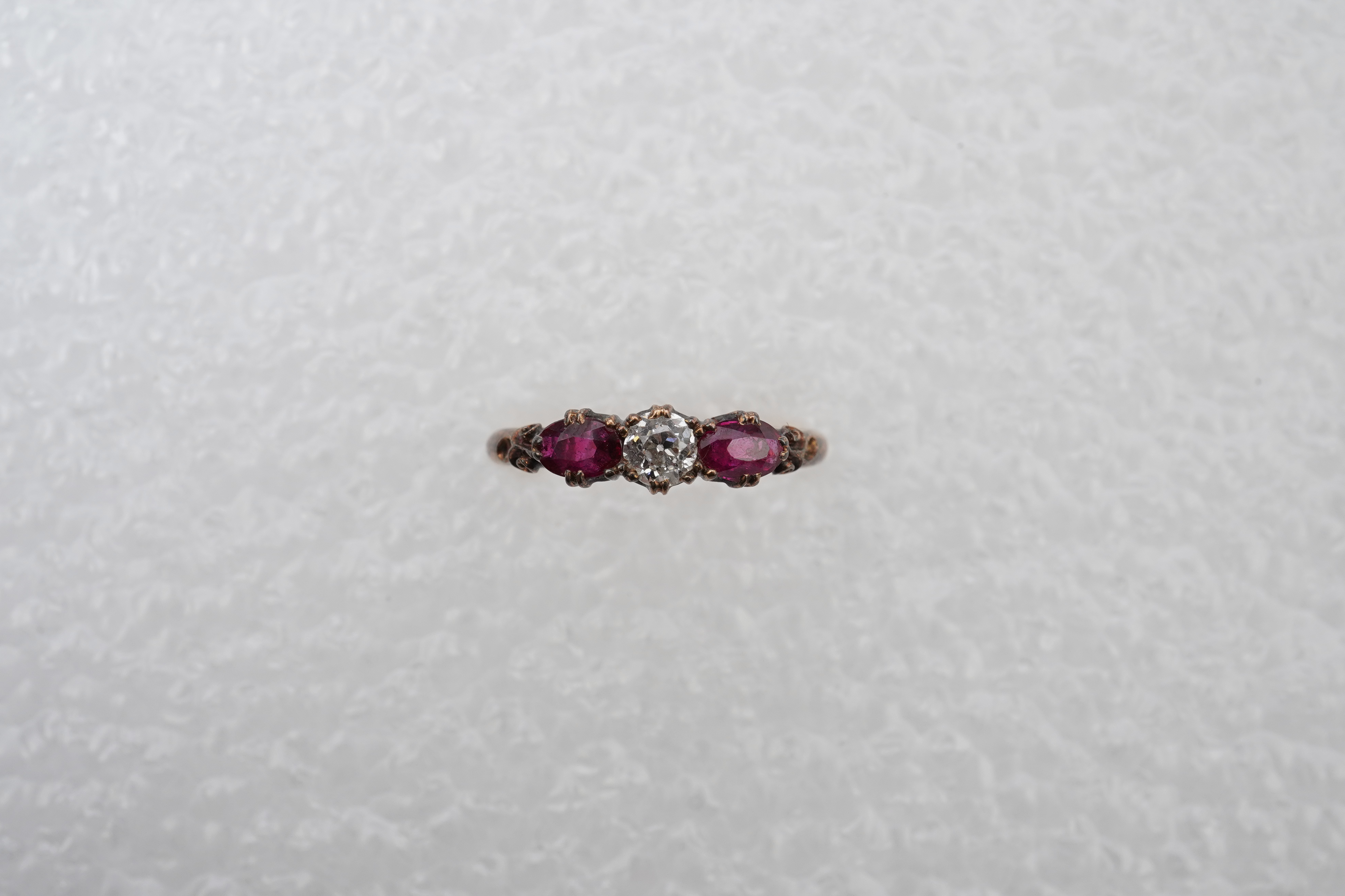 A ruby and diamond ring, late 19th century